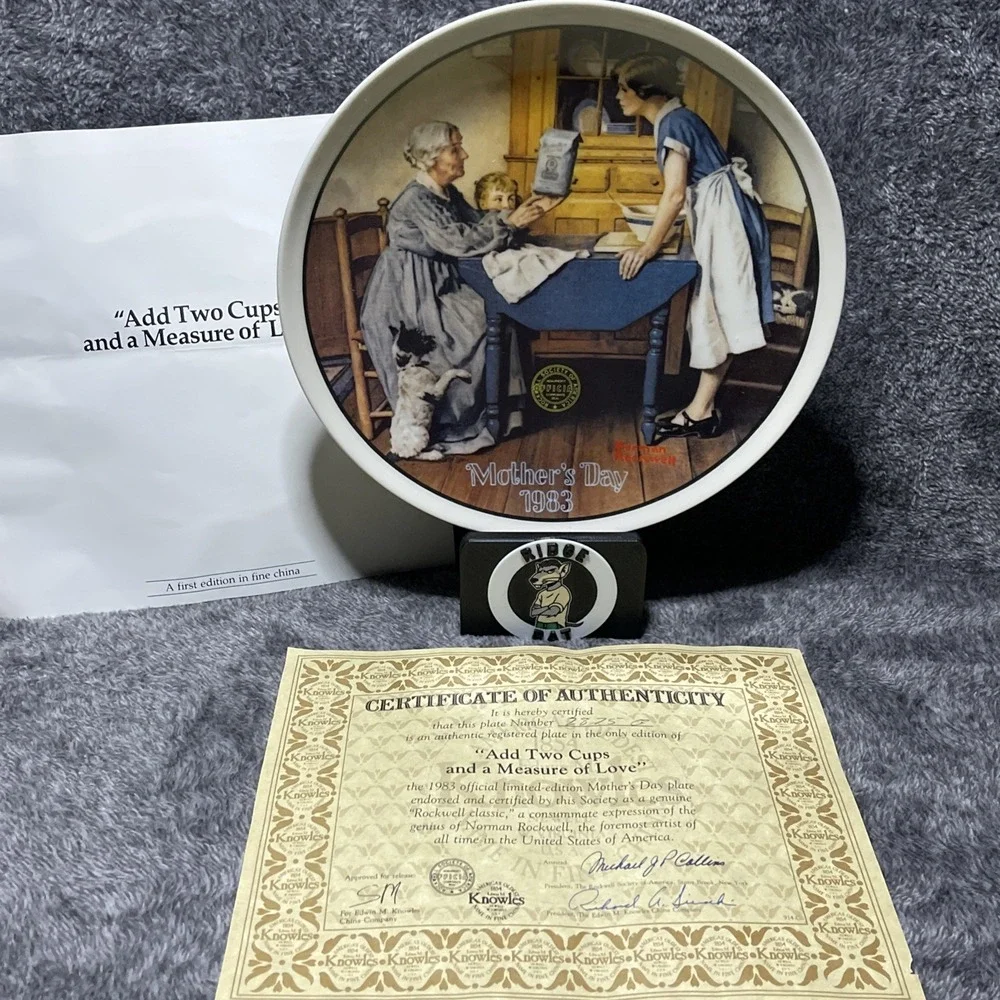 VINTAGE Norman Rockwell Collector‎ Plates Lot of 12 w/ COAs Decorative China